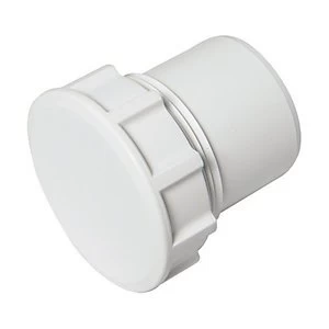 Image of FloPlast WS31W Solvent Weld Waste Access Cap - White 40mm