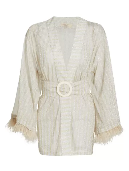 Image of Metallic Wrap Dress