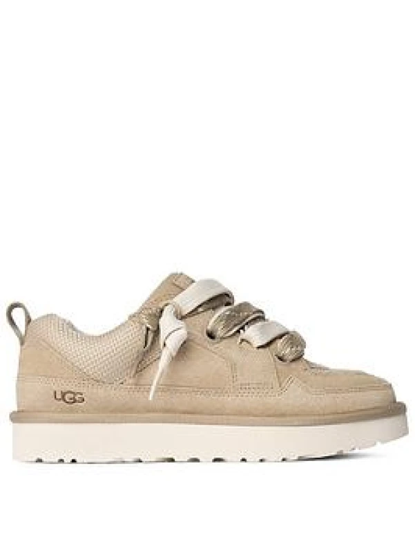 Image of UGG Lo Lowmel Kids Trainers Mustard Seed Natural, 12 youth