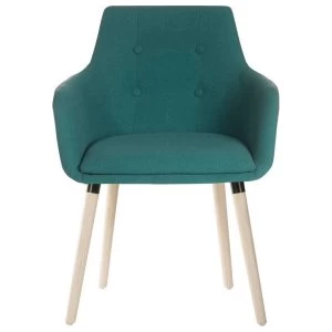 Image of Teknik 4 Legged Soft Padded Office Chair - Jade