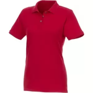 Image of Elevate Womens/Ladies Beryl Short Sleeve Organic Polo Shirt (XL) (Red)