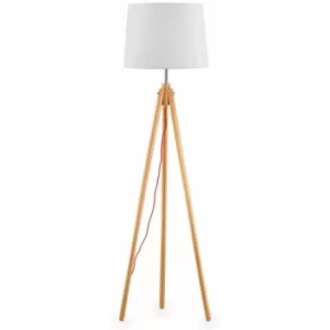 Image of Wood floor lamp YORK 1 bulb