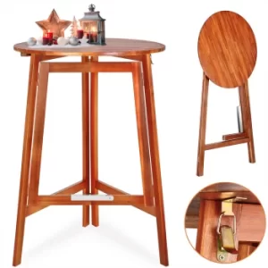 Image of Bar Table Acacia Wood 111x78cm Foldable
