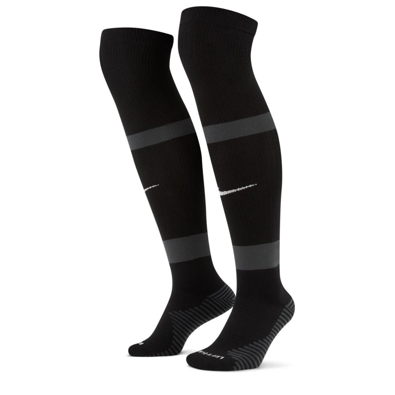 Image of Nike Matchfit Soccer Knee-High Socks Football Sock Mens - Black 4 -8