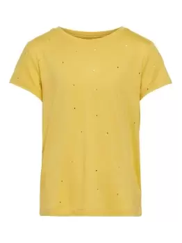 Image of ONLY Dotted Top Women Yellow