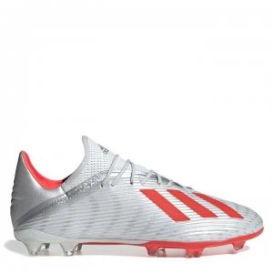 Image of adidas X 19.2 Football Boots Firm Ground - Silver/Red