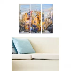Image of MDF249998776 Multicolor Decorative MDF Painting (3 Pieces)