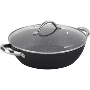 Image of Neverstick 6 28cm Shallow Casserole Black