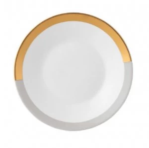 Image of Wedgwood Vera Castillon Gold Grey Tea Saucer Gold