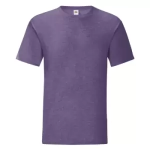 Image of Fruit Of The Loom Mens Iconic T-Shirt (S) (Heather Purple)