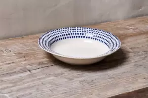 Image of Nkuku Drop Pasta Bowl Tableware Indigo