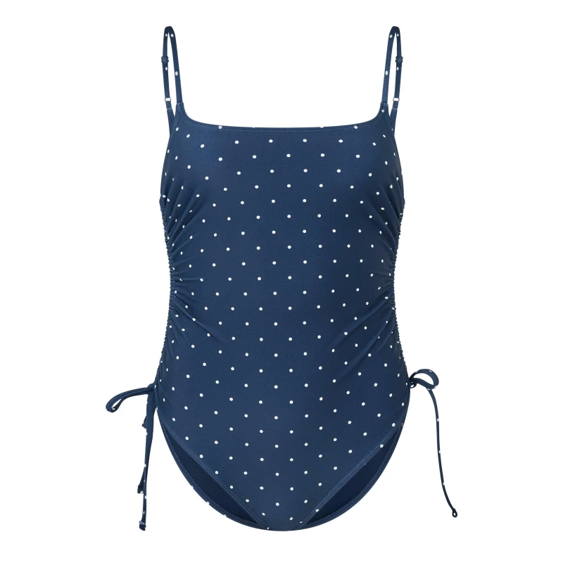 Image of Jack Wills JW Ruched Swimsuit Ld63 Navy Sea female 8 (XS)