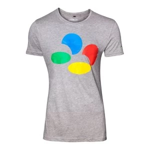 Image of Nintendo - Controller Button Mens X-Large T-Shirt - Grey