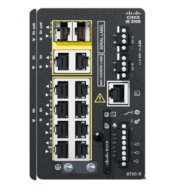 Image of Cisco Catalyst IE3105 Managed L2 Gigabit Ethernet (10/100/1000) Black