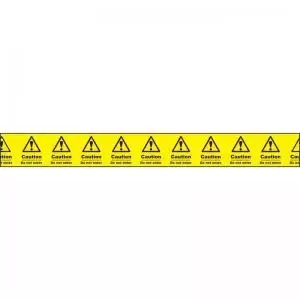Image of Caution do not enter Non Adh Barrier Tap