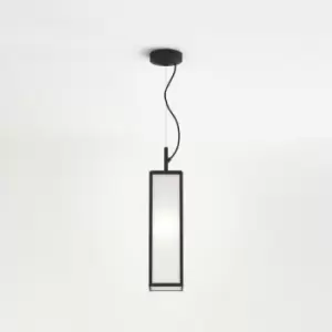 Image of Astro Harvard Pendant Outdoor Pendant Box Light Textured Black