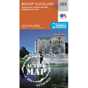 Image of Bishop Auckland - Spennymoor and Newtown by Ordnance Survey (Sheet map, folded, 2015)