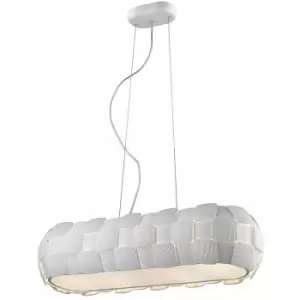 Image of Impex Brigitte 4 Light Bar White Frame