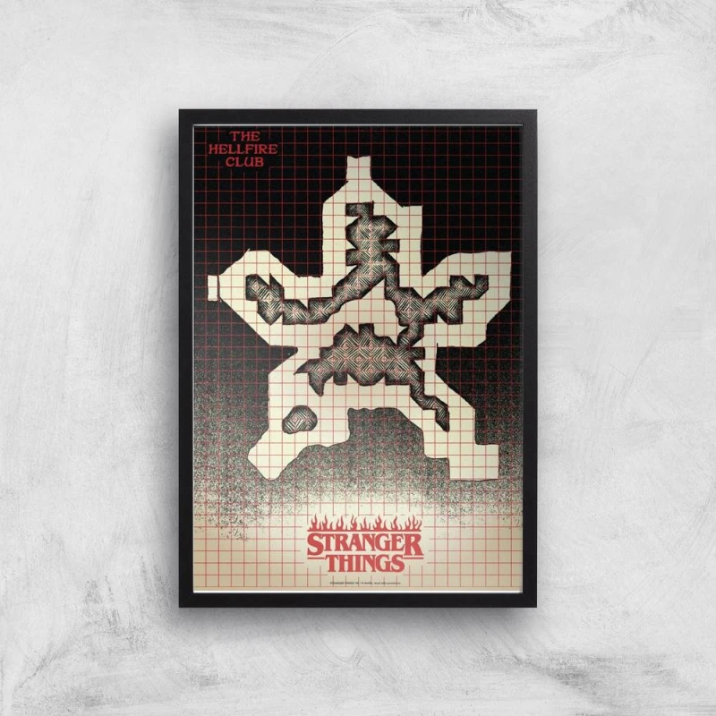 Image of Stranger Things Map Giclee Art Print - A2 - Print Only