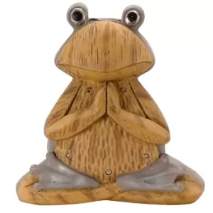 Image of Smart Garden Smart Solar Woodstone Inlit Frog Garden Ornament