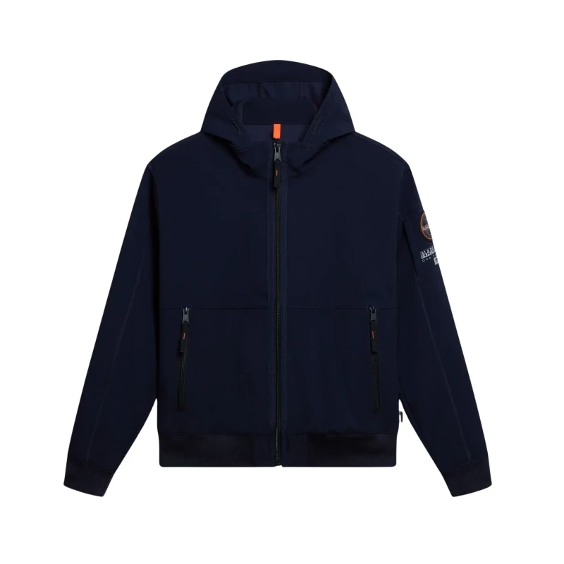Image of Single-material waterproof jacket Napapijri Melville Bleu Male M