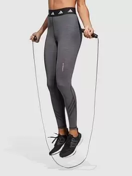 Image of adidas Tech-fit 3 Stripe 7/8 Tights - Grey Size M Women