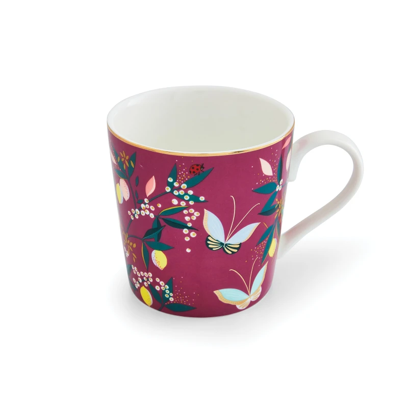 Image of Sara Miller London Orchard Mug - Black 0.34L