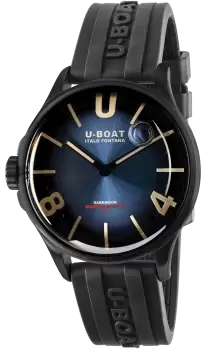 Image of U-Boat Watch Darkmoon 40mm Blue PVD Soleil