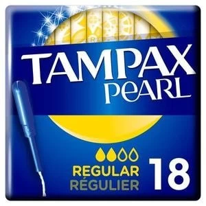 Image of Tampax Pearl Regular Tampons Applicator x18
