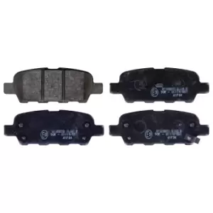 Image of Brake Pad set ADN142137 by Blue Print Rear Axle