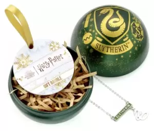 Image of Harry Potter Bauble with House Slytherin Bar Necklace