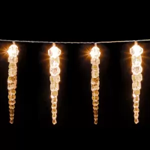 Image of LED Icicle Fairy Lights 13m 80 LEDs