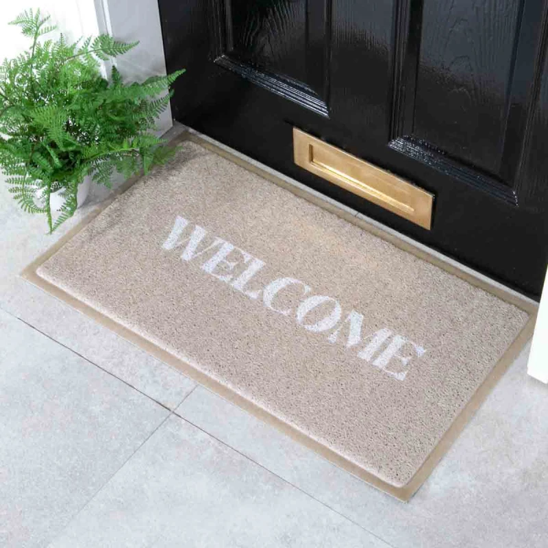 Image of Artsy Mats Welcome Doormat (70 x 40cm) Beige unisex