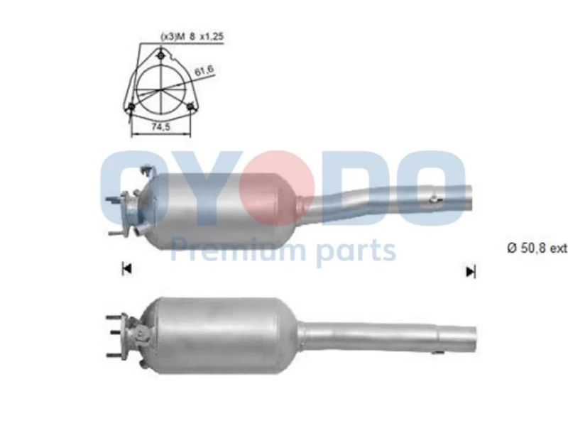 Image of Oyodo 20N0074-OYO Particulate Filter Soot-/ Particle Filter,exhaust system (1256)