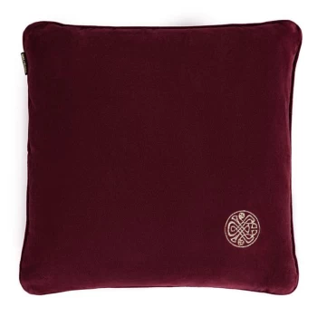 Image of Biba Velvet Cushion - Mulberry