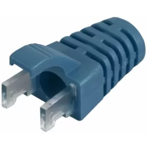Image of TUK Ltd SPEEDY RJ45 PS6Bl#100 Blue strain relief boot Cat 6 plug pack of 100