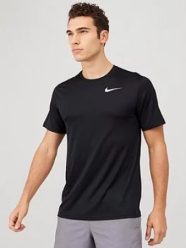 Image of Nike Dri-Fit Breathe Running T-Shirt - Black