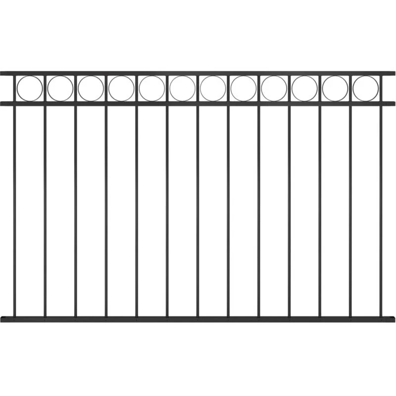 Image of VIDAXL Vidaxl - Fence Panel Steel 1.7x1 m Black 8719883865157