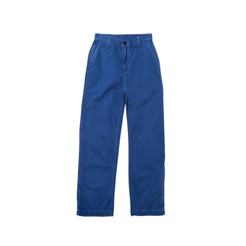 Image of Nudie Jeans Womens jeans Nudie Jeans Wendy Herringbone Bleu Female 27x30