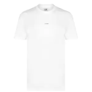 Image of CP Company 30/1 Small Logo T Shirt - White