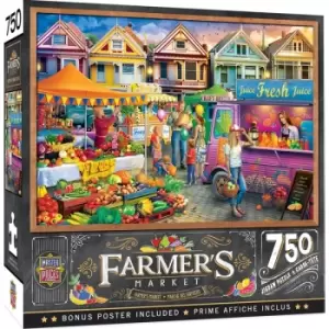 Image of Masterpieces Puzzle Farmers Market Weekend Market Puzzle 750 piece jigsaw puzzle