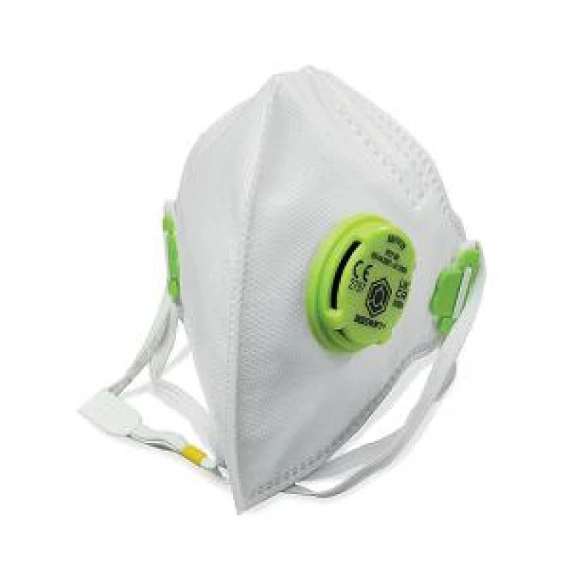 Image of Beeswift P2 Face Mask with Valve Fold Flat White BS039