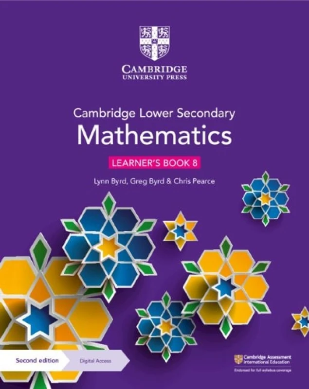 Image of Chris Pearce Cambridge Lower Secondary Mathematics Learner's Book 8 with Digital Access (1 Year) Book Multi unisex