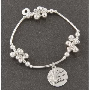 Image of Bead Cluster Silver Plated Bracelet Million