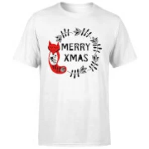 Image of Merry Christmas T-Shirt - White - 5XL