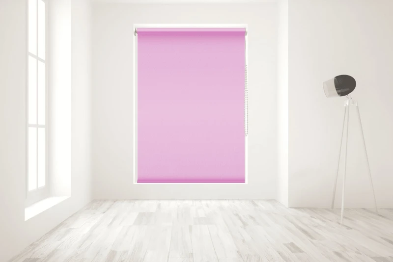 Image of Blinds Outlet Blackout Roller Blind in Pink Size: 240cm width x 160cm drop Pink Unisex 240cm width x 160cm drop