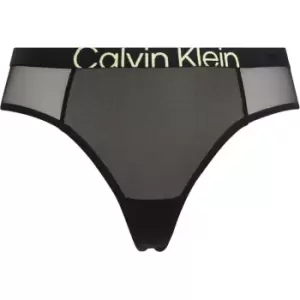 Image of Calvin Klein FUTURE SHIFT Mesh Thong - Black