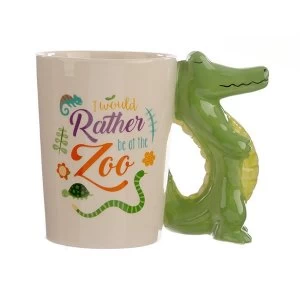 Image of Crocodile Shaped Handle Mug
