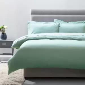 Image of 200 Thread Count 100% Egyptian Cotton Duvet Cover, Thyme, Double - Belledorm
