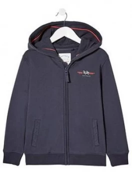 Image of Fatface Boys Union Jack Hoodie - Navy